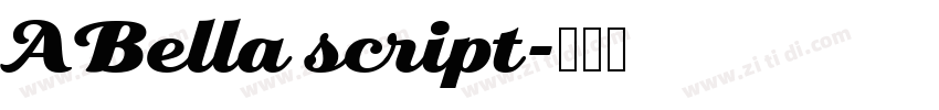 ABella script字体转换